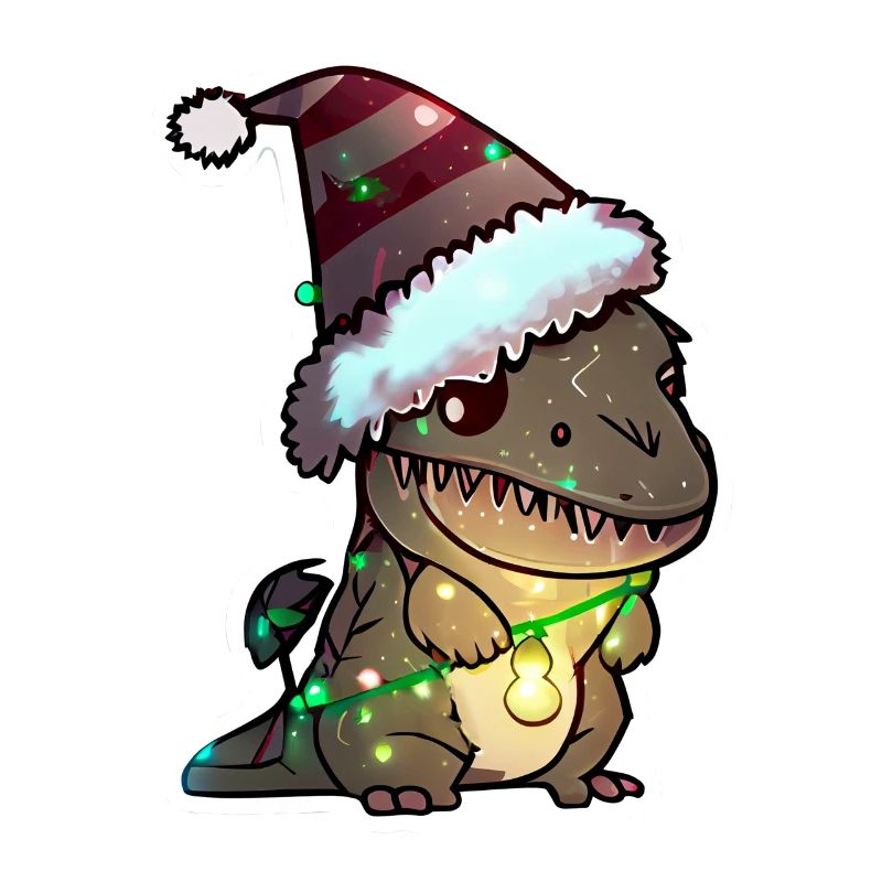 dinosaure de Noël, cadeau,
