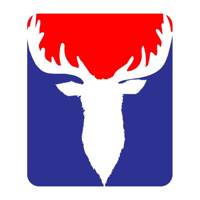 Hunter Funny Roebuck Deer Logo | Les couleurs peuvent être changées