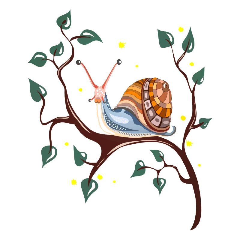 escargot sur branche