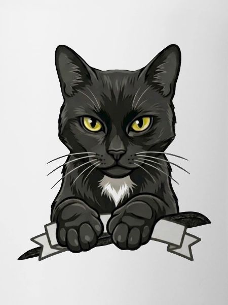 Black Cat Banner Art