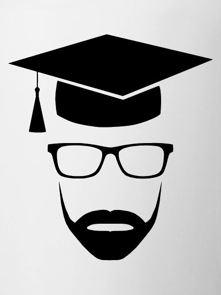 Master Uni Nerd mit Bart