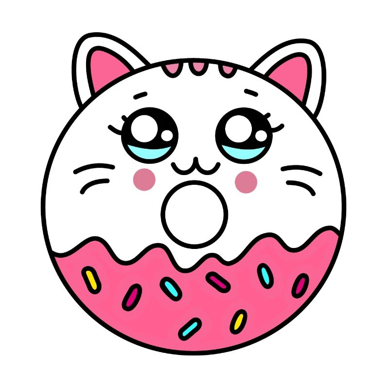 Donut Cat - Cute donut