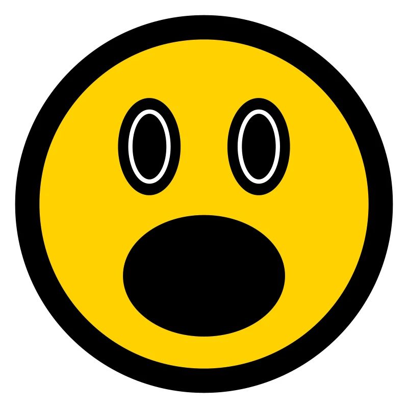 Bewildered emoticon - picture icon - stick face