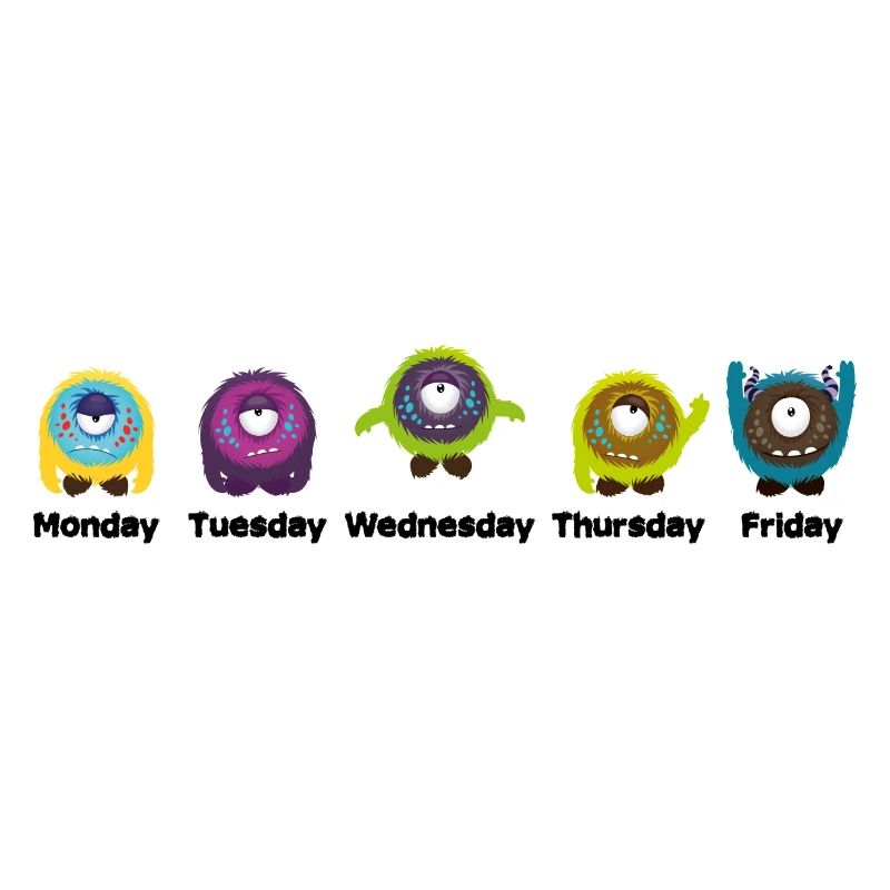 Jours de la semaine Monster