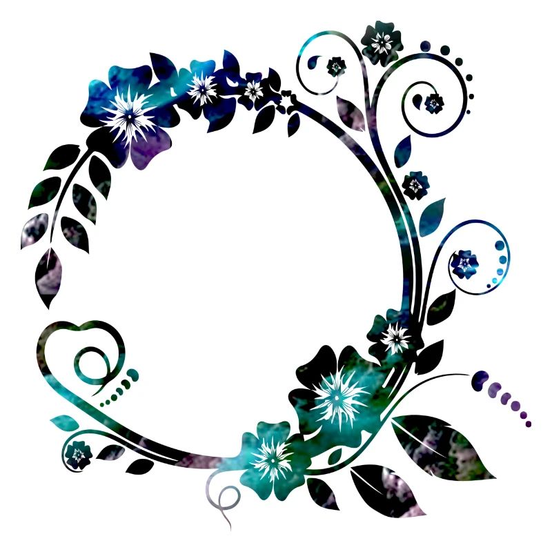 vrille élégante de fleurs de printemps chic