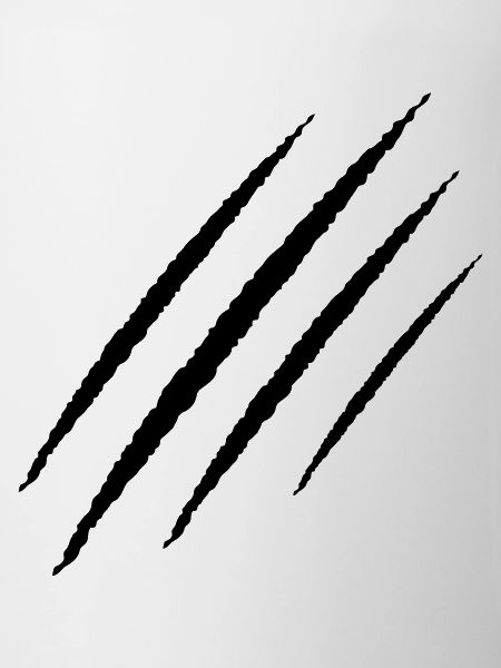 scratch claw wound symbol claws