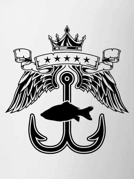 fishing hook symbol logo