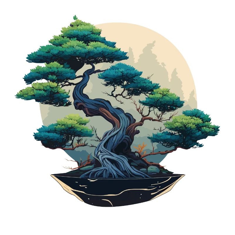 Bonsai in the Moonlight