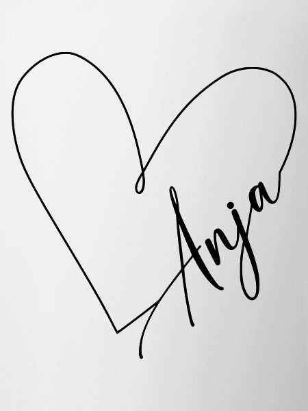 Anja Name Heart Line