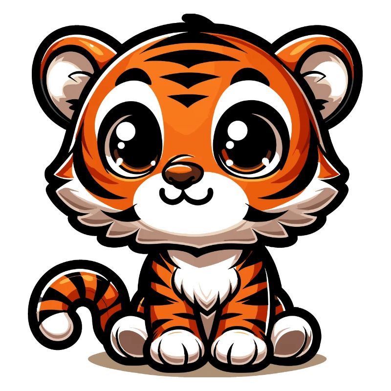 Bébé tigre mignon