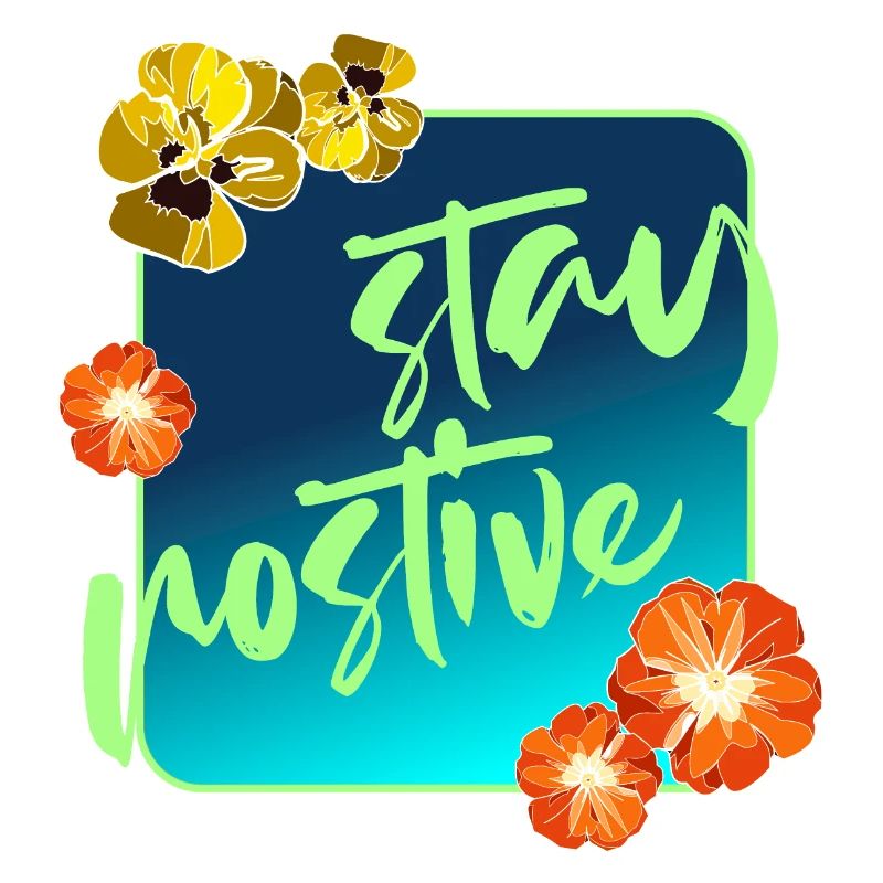 Restez positif et profitez de la conception florale de chaque jour