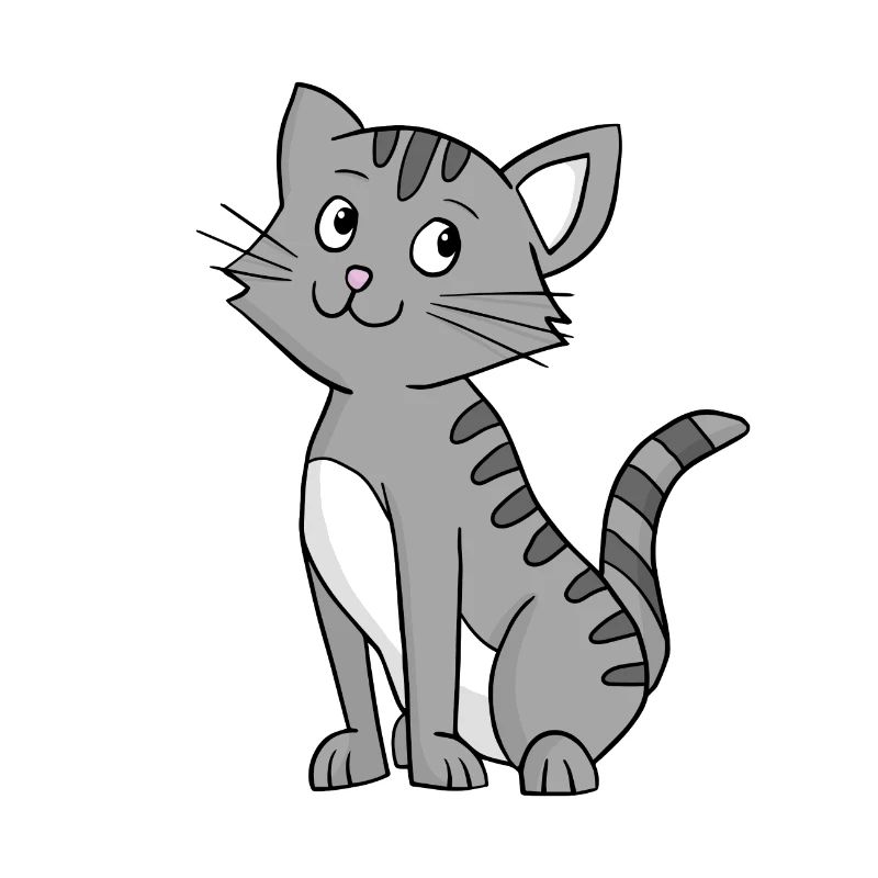 Graue Katze