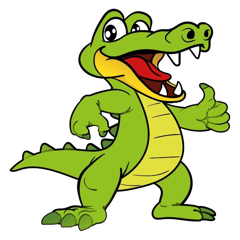 Funny Cute Cool Alligator Crocodile