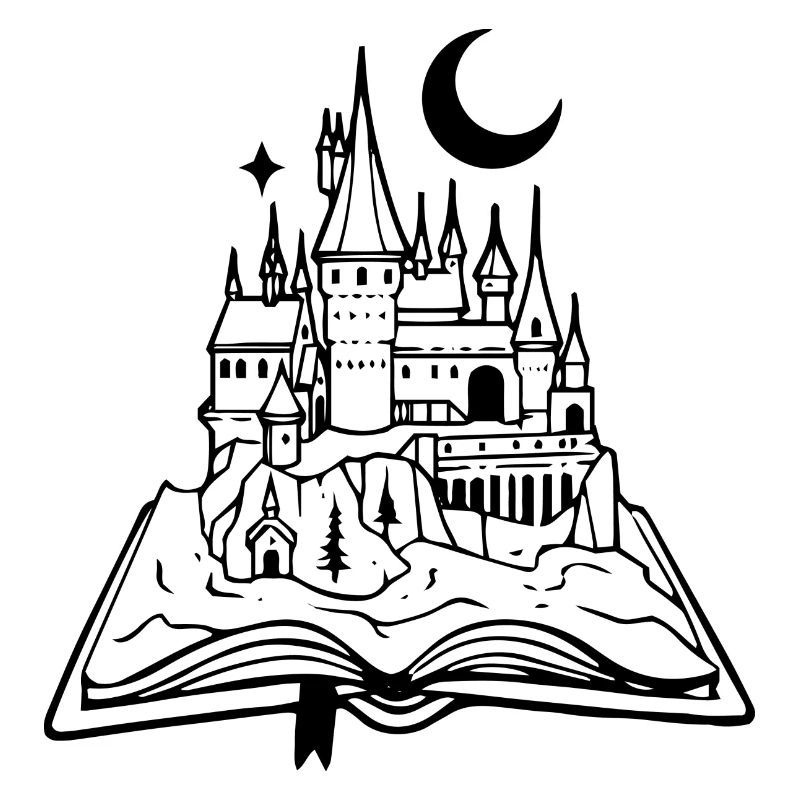 Castle in book, gift idea