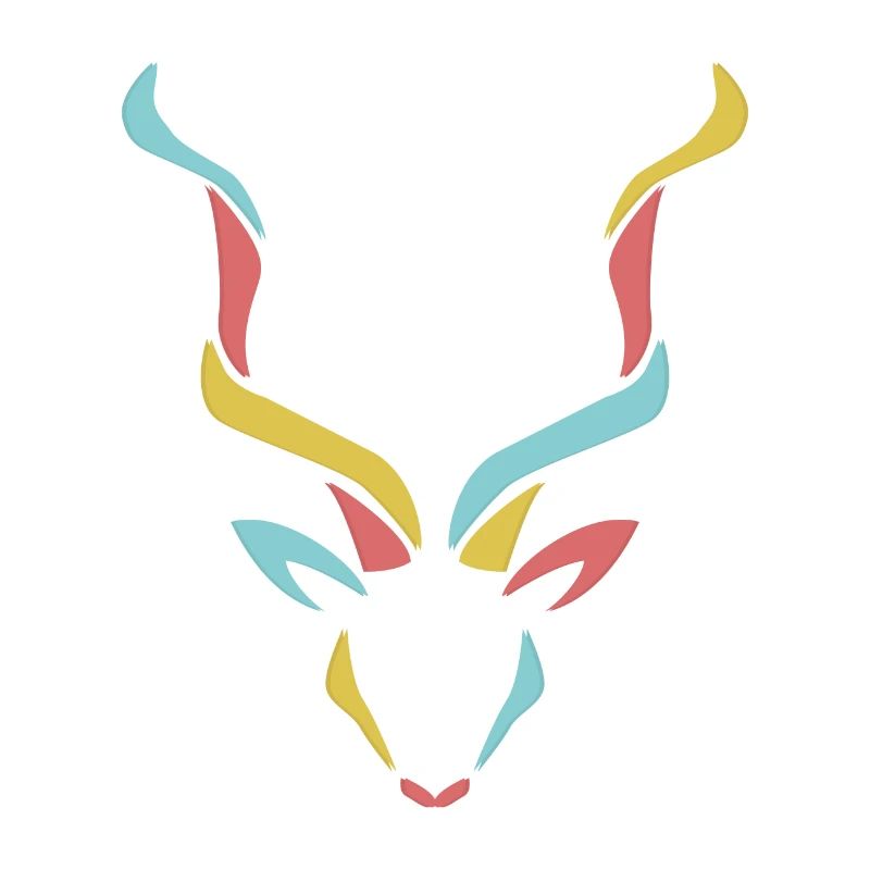 Farbiger Kudu