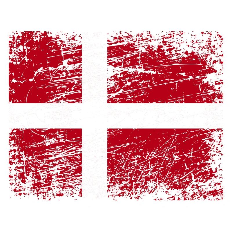 Danemark Drapeau Vintage Copenhague UE Danois