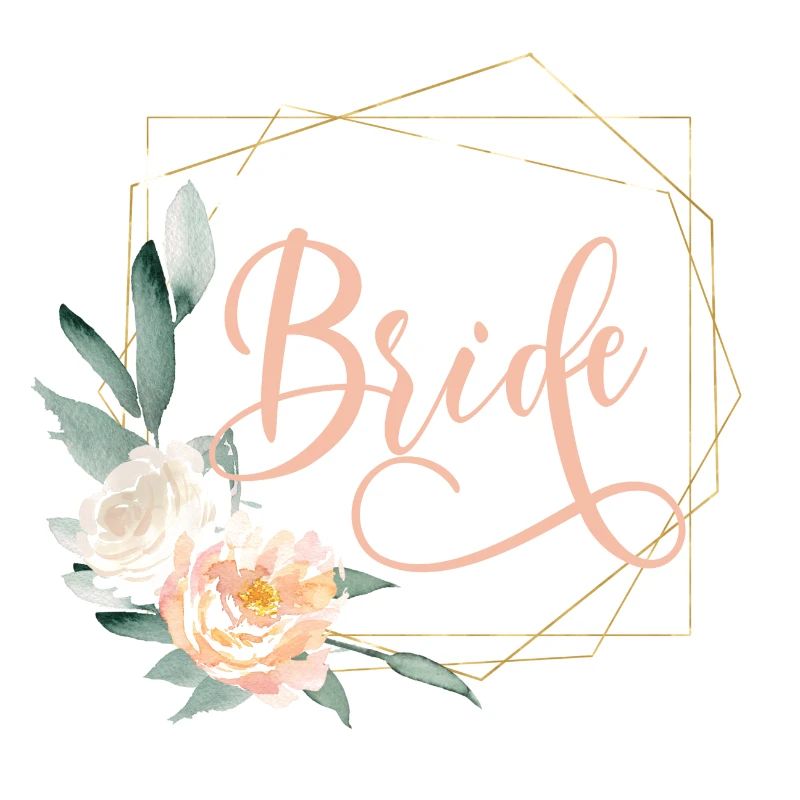 Geometrics Flowers Team Bride Customizable