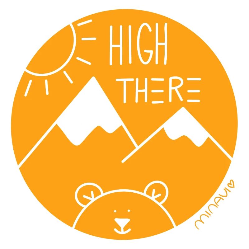 High there / Mountains Bear / Hiking / Comic by minavi