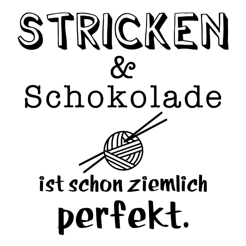 stricken und schokolade