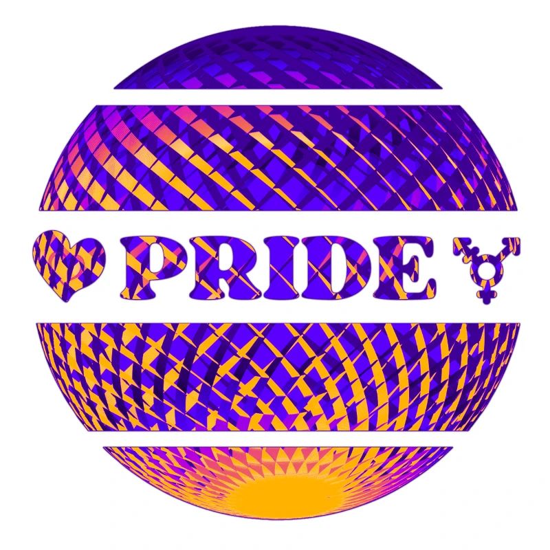Pride bunte Diskokugel