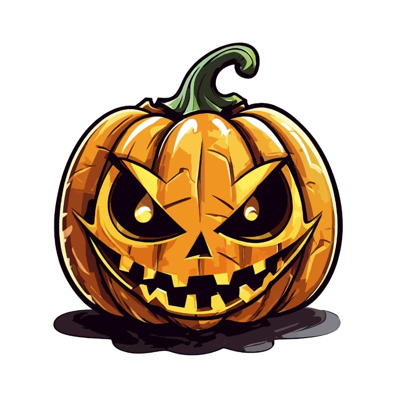 Menacing Jack o' Lantern Pumpkin