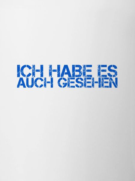 ich konnte es auch sehen