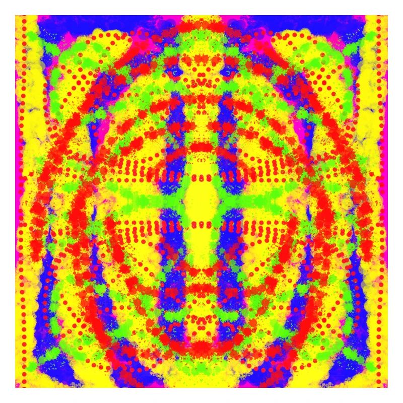 Abstract yellow and blue design
