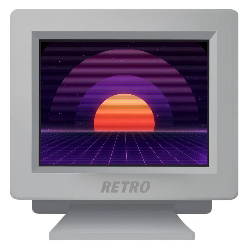 CRT Design - Future Retro Tapete