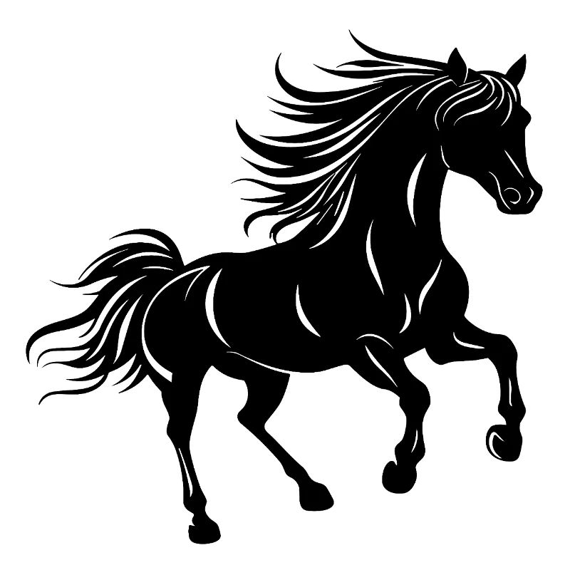 Cheval pesade Autocollant