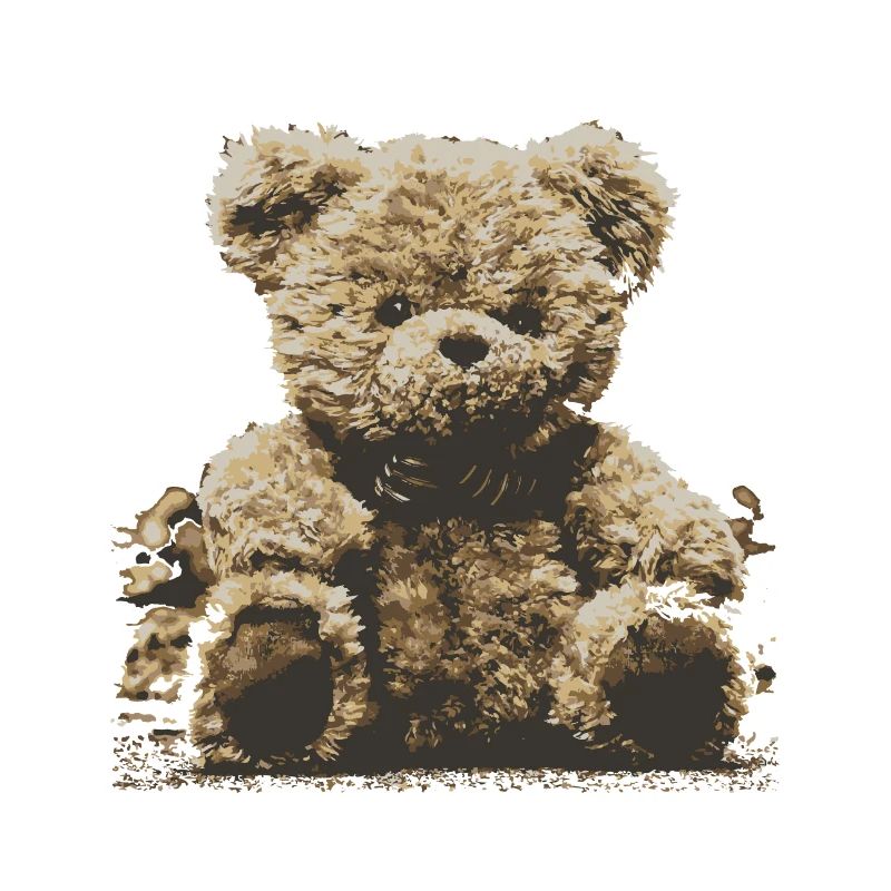 Dessin créatif d'ours câlin