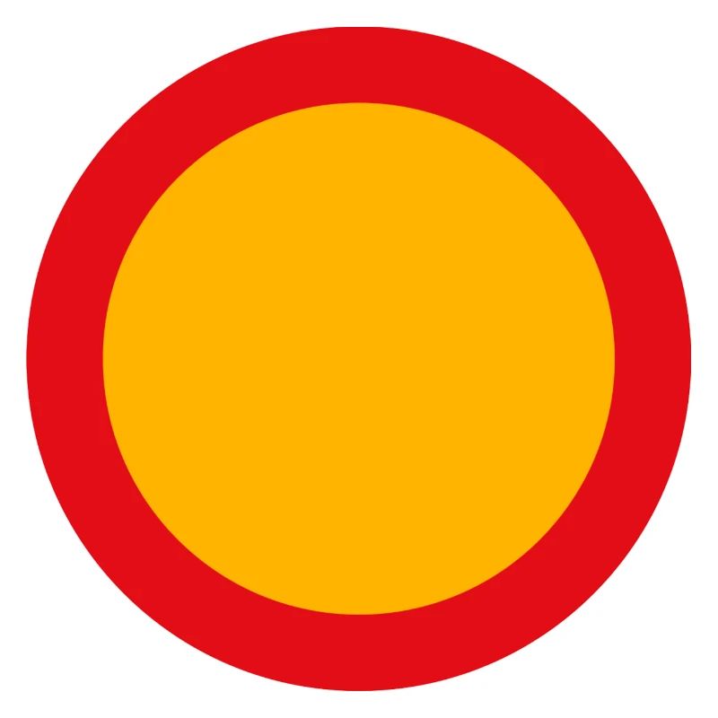 schild rund blanco
