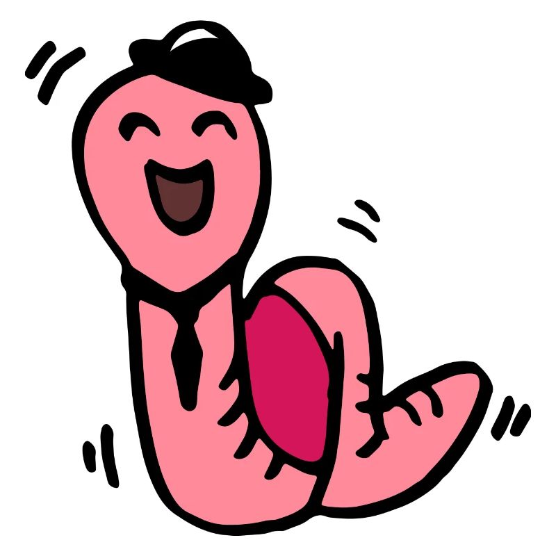 Party Wurm / Regenwurm / witziges Geschenk