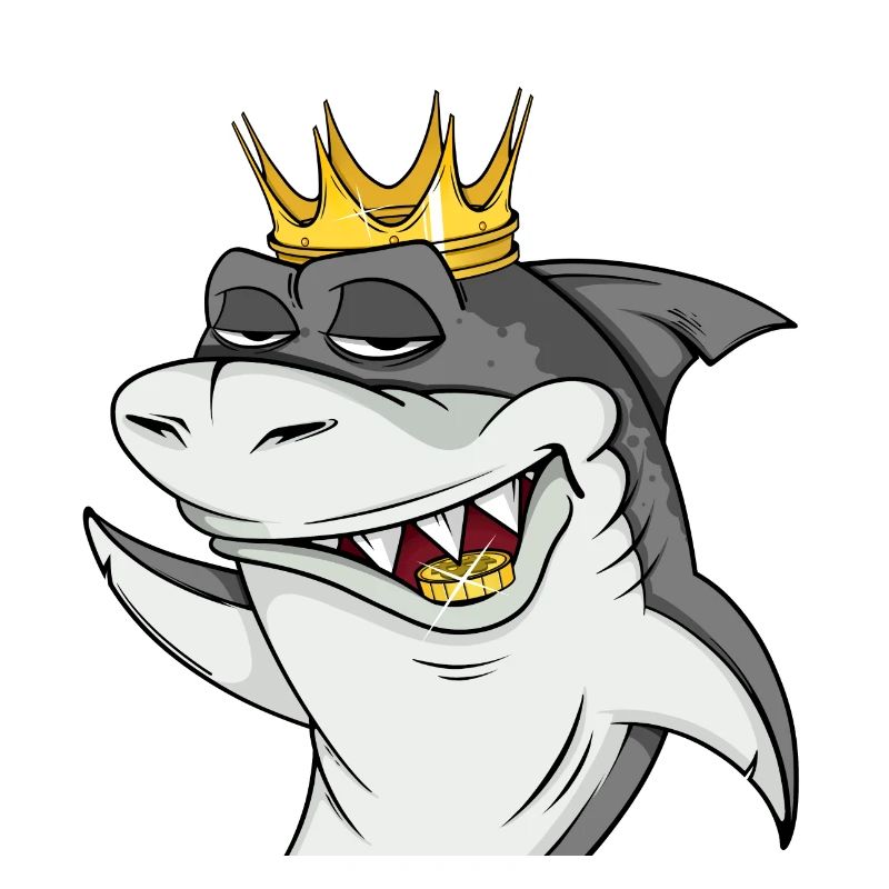 Cooler Hai mit Krone #4 Cool Sharks