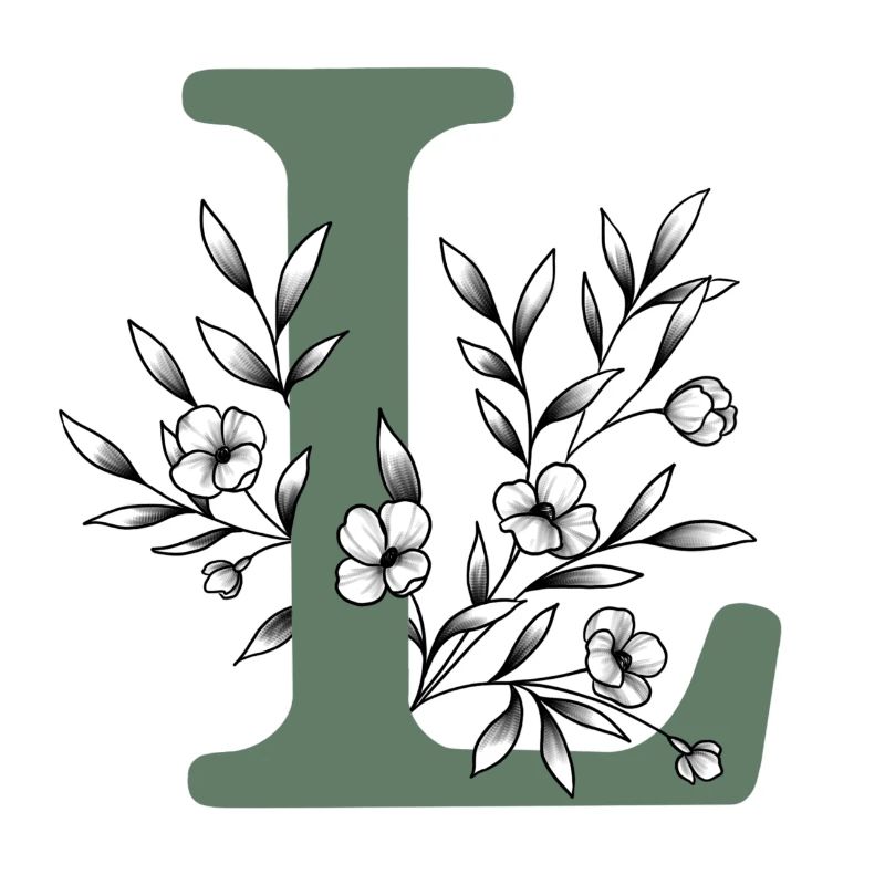 Lettre prénom « L » kaki