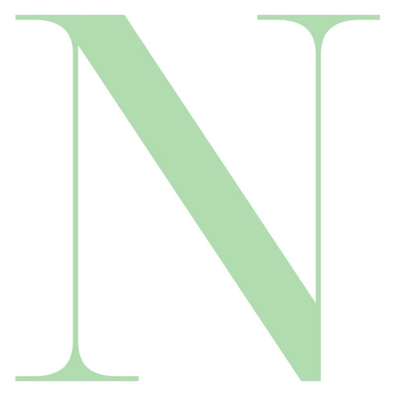 Lettre N Vert