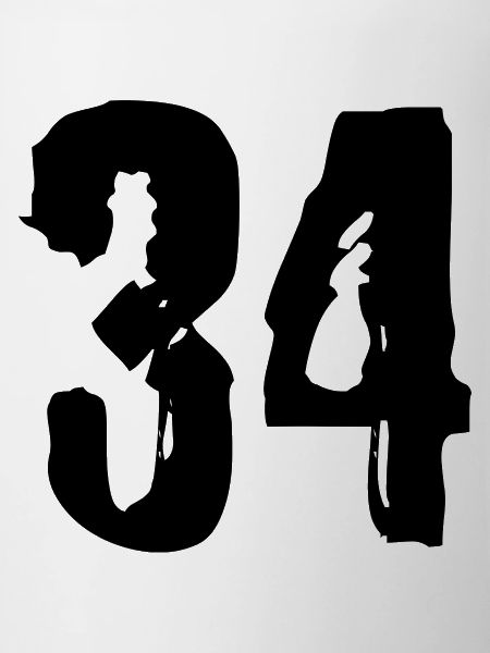 Maillot à 34 numéros