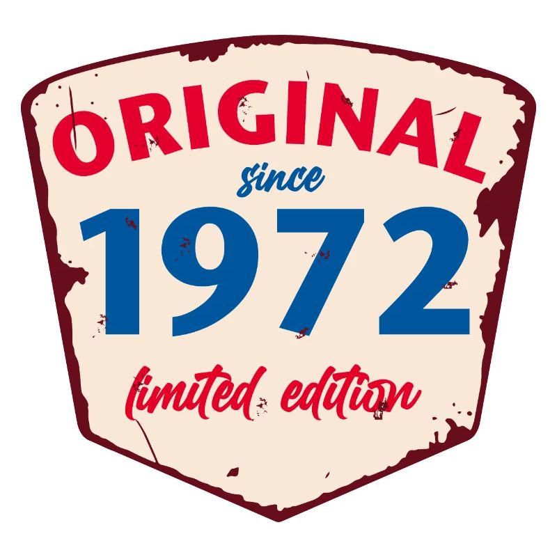 1972 Blechschild - édition citronnée - Millésime