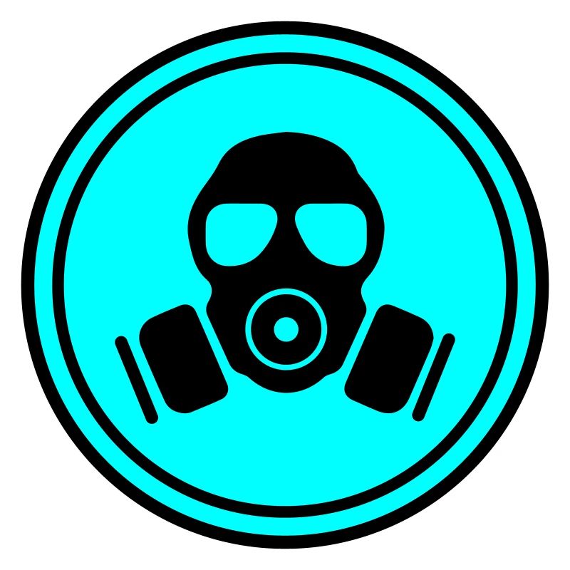 Gas mask symbol