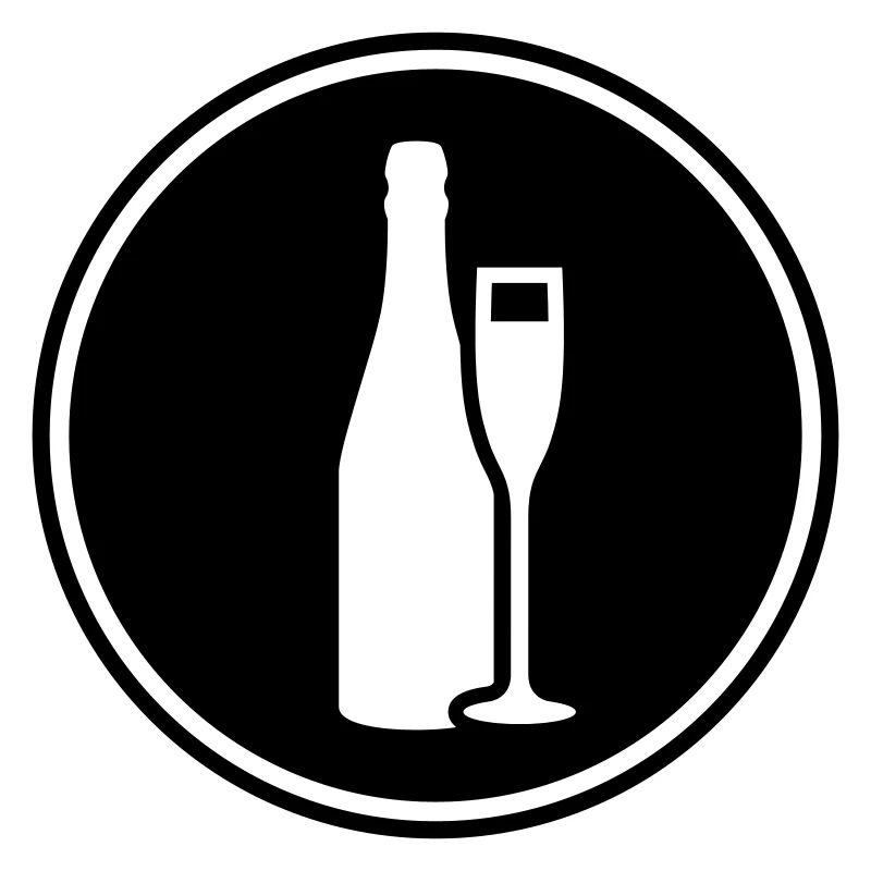 Red wine symbol