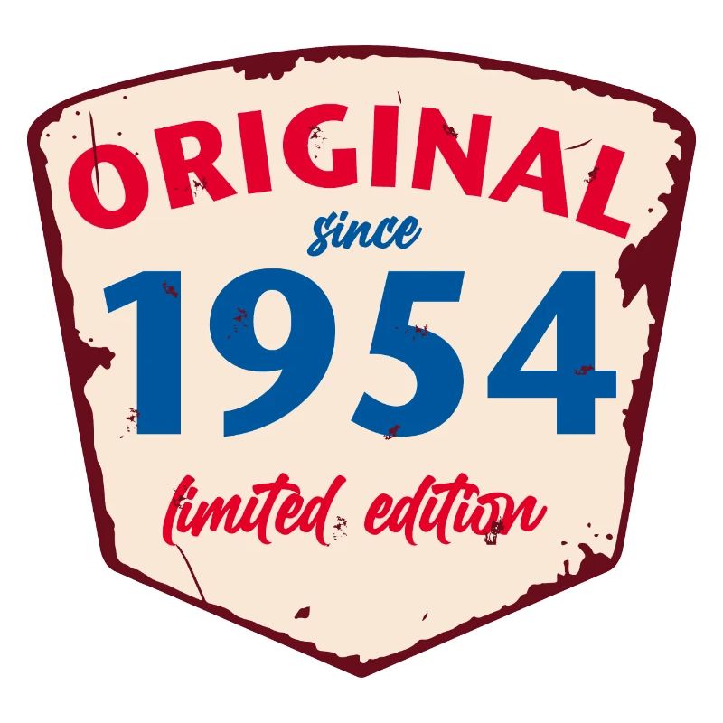1954 Blechschild - édition chaulée - Millésime