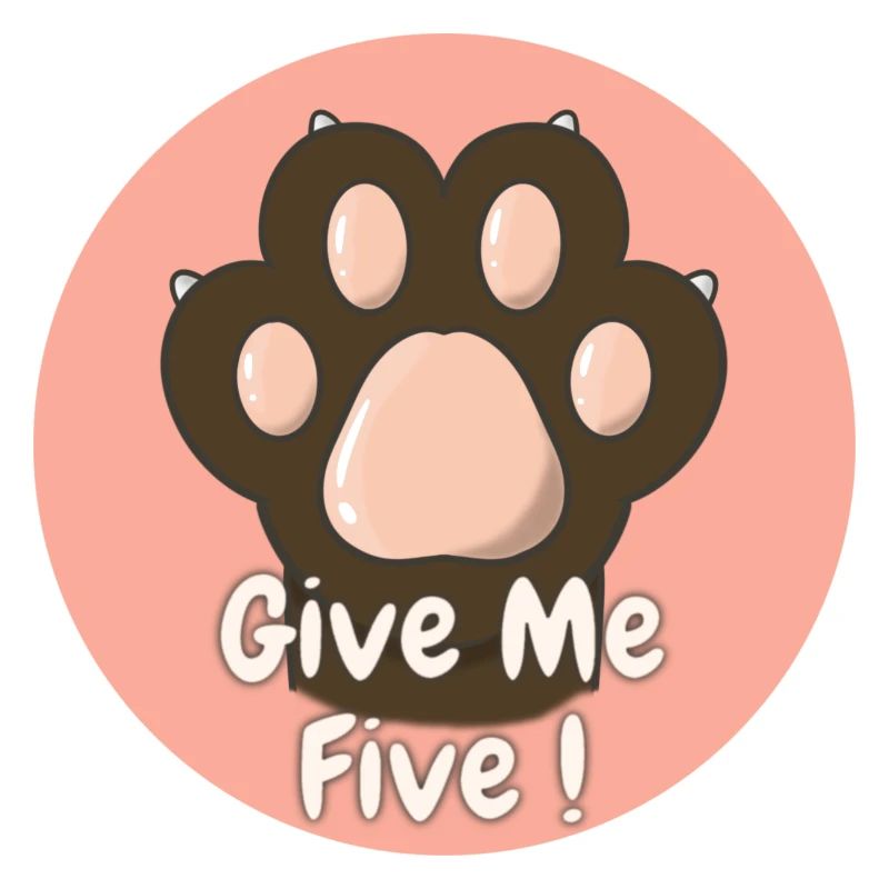 Give Me Five Patte de Chat Brun