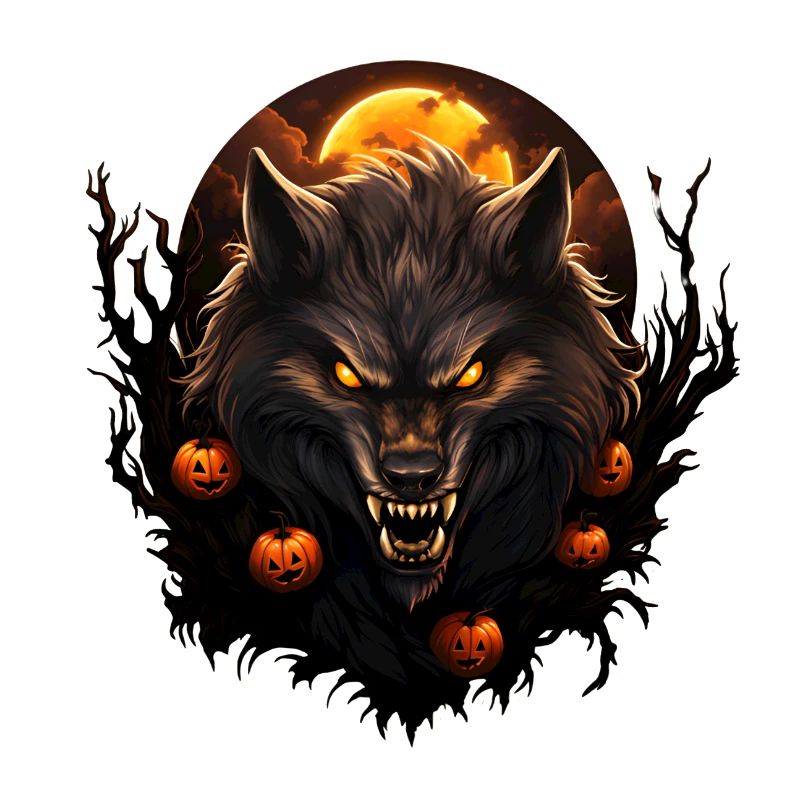 Loup-garou d’Halloween