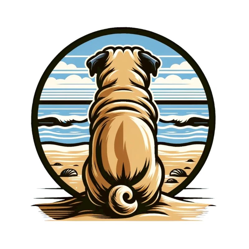 Mops Strandfeeling