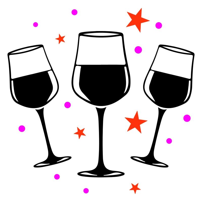 Weinglas Rotwein Symbol