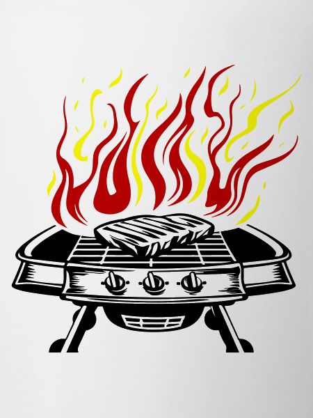 Grill Symbol Logo Fire Grilling