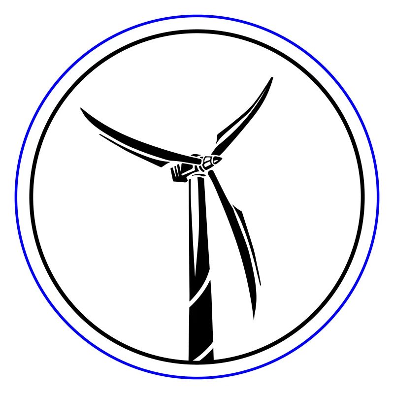 Windkraft Symbol Windrad
