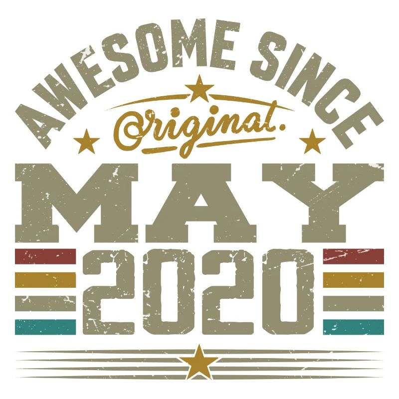Vintage May 2020 May 2020 Born in May 2020 Original