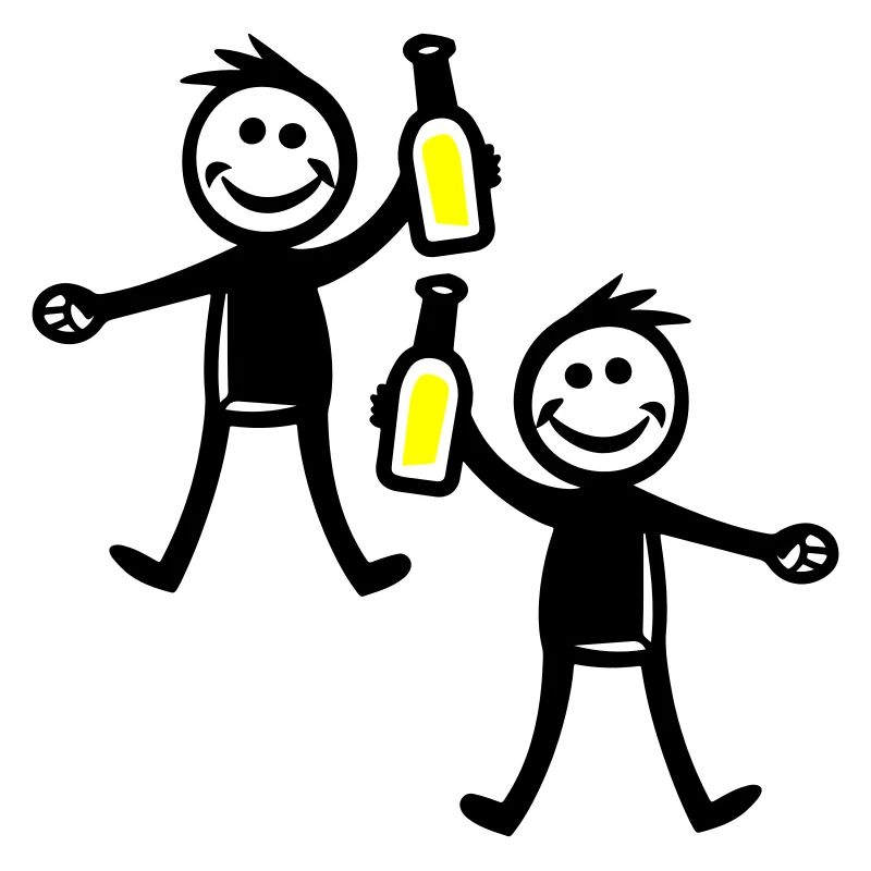 Boire une bouteille de bière
