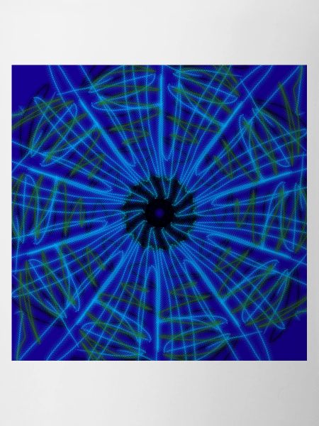 Blue abstract design