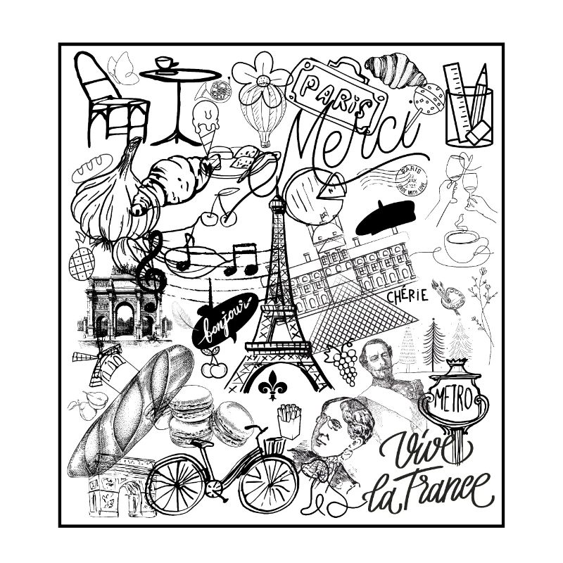 Paris Illustration Doodle Design